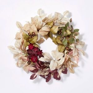 26” Faux Floral Spring Wreath
